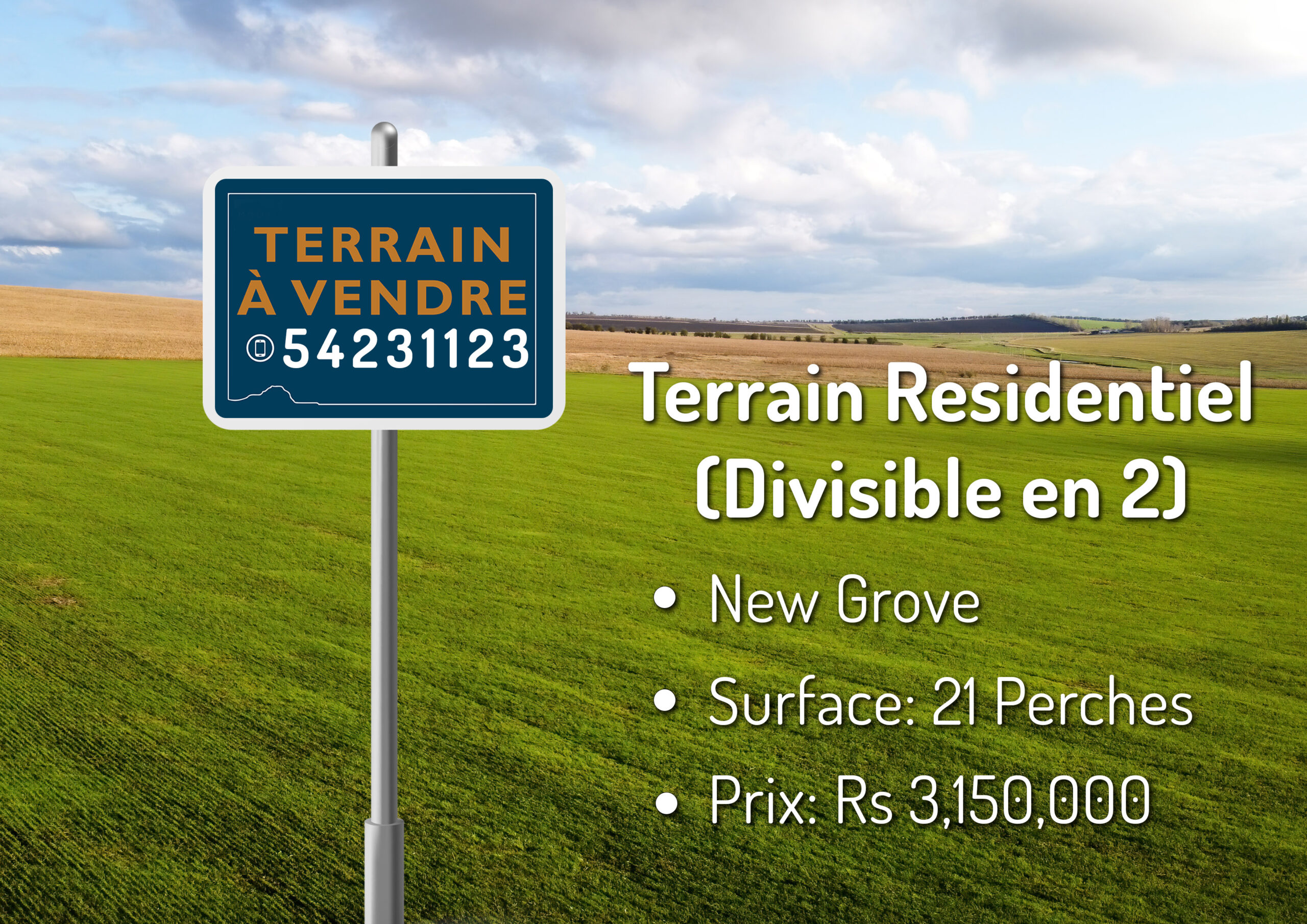 Terrain Résidentiel – New Grove